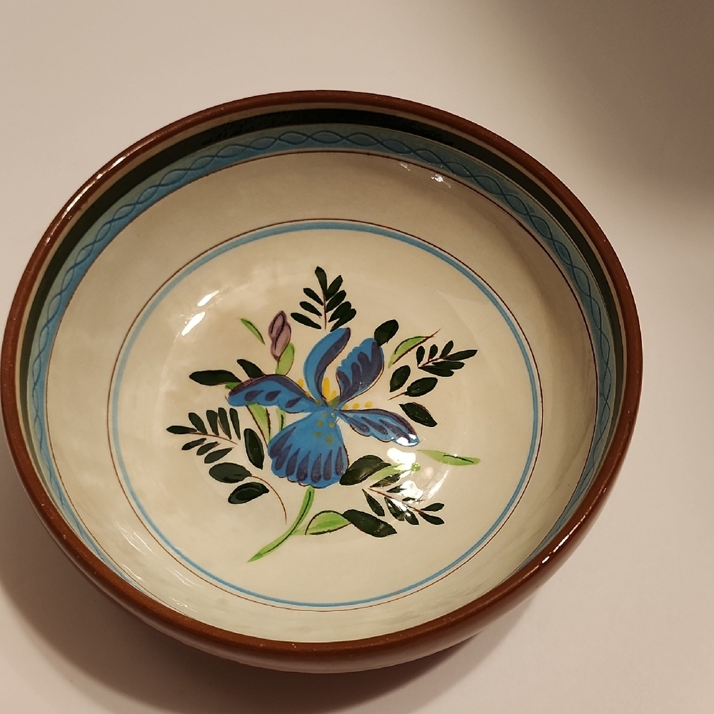 STANGL POTTERY Country Garden Dura-Fired Ceramic Marked Base in Brown